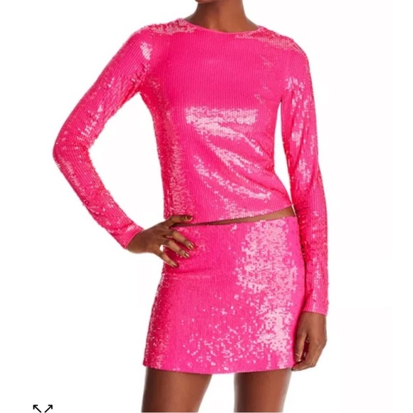 Alice and Olivia Delaina sequin top - Picture 1 of 5